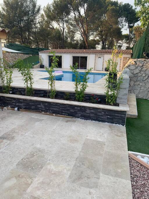 Jolie Maison Avec Vue Sur Piscine Bouc-Bel-Air Extérieur photo