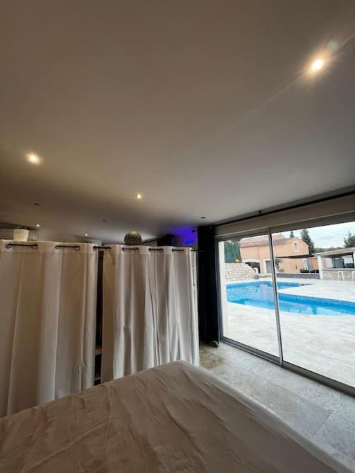 Jolie Maison Avec Vue Sur Piscine Bouc-Bel-Air Extérieur photo