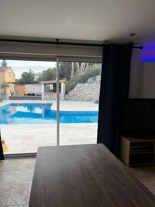 Jolie Maison Avec Vue Sur Piscine Bouc-Bel-Air Extérieur photo
